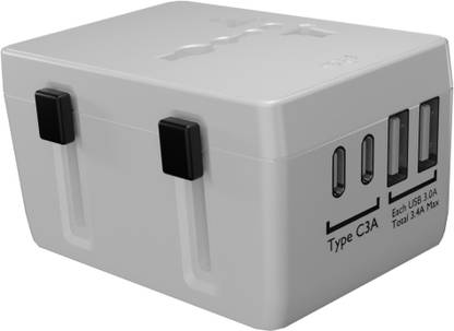 Jihaan Universal Travel Adapter,International Plug Adapter with Dual USB Charging Worldwide Adaptor