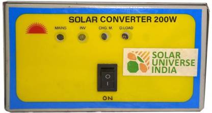 SOLAR UNIVERSE INDIA DC12V to AC220V Converter along with USB Mobile Charger for AC Loads of 200W Worldwide Adaptor