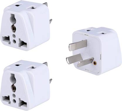 MX Universal Socket Plug (Type I) MX3434D (Pack of 3) Worldwide Adaptor