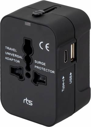 Jihaan Type C(USB C)And USB A Universal Travel Adapter All in One Adapter Worldwide Adaptor