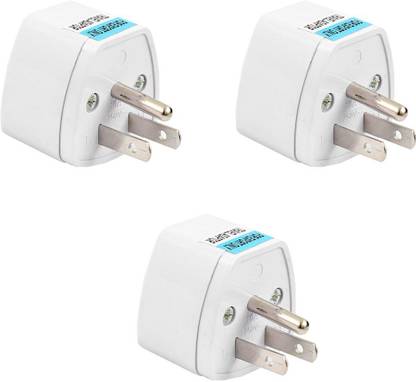 HI-PLASST 3-Prong TYPE-B Universal Electrical AC Wall Plug Adapter Worldwide Adaptor