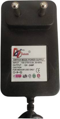 Darahs 12 Volt 2 Amp DVR 4 PIN Power Adapter Suitable for Hik Vision DVR Turbo HD Worldwide Adaptor