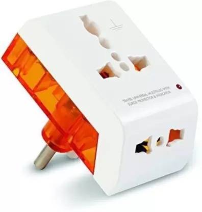 GM 3011 2 Pin Travel Universal Multi-Plug with Surge Protector & Indicator Worldwide Adaptor