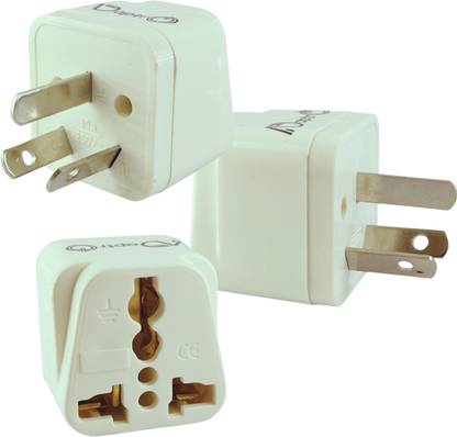 Adaptro Travel Adapter Plug for India to Australia, China, New Zealand Pack 3 Worldwide Adaptor