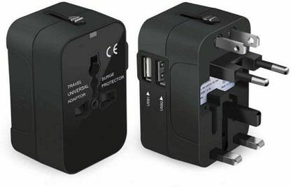 BTS Worldwide Multi USB Plug Adapter for US UK EU AUS, Travel Plug Adaptor Worldwide Adaptor