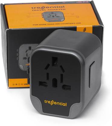 Tressential Universal Travel Adapter with Dual High Speed USB Ports to use in 200+ Countries Worldwide Adaptor