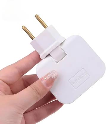WARRIO 3 in 1 Rotatable 180 Degree Extension Plug with Foldable Multi Plug Wireless Worldwide Adaptor