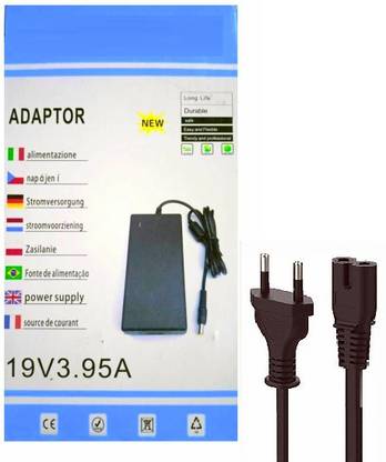 Divinext 19 Volt 3.95 Amp 75 Watt Power Supply AC to DC SMPS Power Adaptor Charger 19V 3.95A Worldwide Adaptor