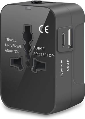 Jihaan Travel Adapter - All-in-one Worldwide Plug Adapter & Converter for वर्ल्डवाइड एडाप्टर
