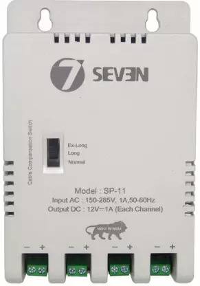 Nextech 4 Channel CCTV Power Supply 12v 4ch SMPS for CCTV Security Dome Bullet Cameras Worldwide Adaptor