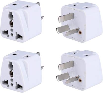 MX Universal Socket Plug (Type I) MX3434D (Pack of 4) Worldwide Adaptor
