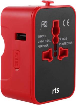 Jihaan 2 Type C + 1 USB International All in One Worldwide Travel Power Plug Adapter Worldwide Adaptor