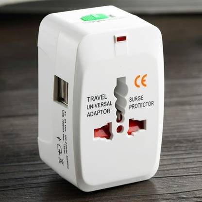 All mobile solution Universal Travel Adapter, All in one International AC Electric Plug (0201) Worldwide Adaptor