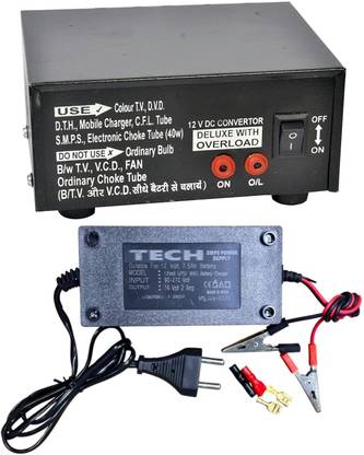 BALRAMA 500 VA 12v DC to AC Converter with UPS Battery Charger 12 Volt DC to AC Solar Converter Solar Compatible Modified Sine Wave Inverter