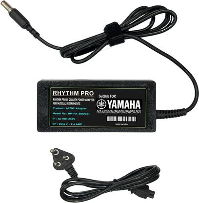 Rhythm Pro Adapter PA 300 Compatible for Yamaha Keyboard PSR-S500/PSR-S550/PSR-S650/PSR-S67 Worldwide Adaptor