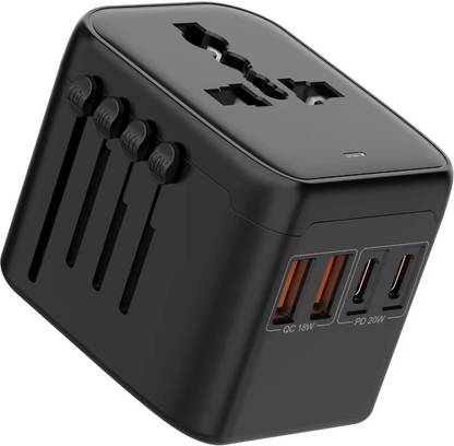 gauss Portable Universal Travel Adapter Fast Charging Type-C support Worldwide Adaptor