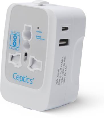 Ceptics UP-10KU Worldwide Adaptor