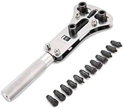 Scorpion Watch Back Case Opener - Stainless Steel Adjustable Screw Waterproof Watch Back Case Opener Repair Wrench Tool Set 12 Pins - Watch Repair Tool Kit Watchmaker Back Case Opener Wrench Cover Remover Jaxa Style Water Proof Watch Case Opener Single Sided Speciality