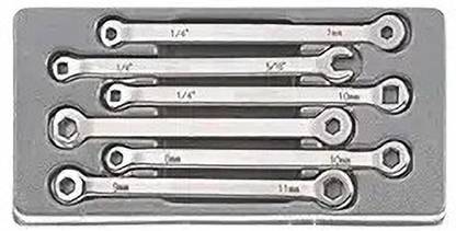 Implemental Force 50612 Brake Spanner Set 6pc Force 50612 Brake Spanner Set 6pc Double Sided Socket Wrench
