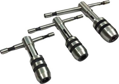 KALANJARI Adjustable T-Handle Tap Wrench Set-3 Piece M1-M4 / M4-M8 / M6-M12 Kalanjari Adjustable T-Handle Tap Wrench Set-3 Piece M1-M4 / M4-M8 / M6-M12 Double Sided T Type Wrench