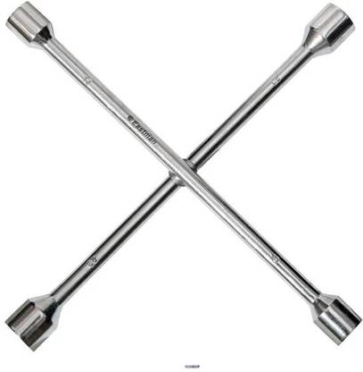 EASTMAN Automobile Cross Wheel Spanner - 17x18-19x21 Double Sided Socket Wrench