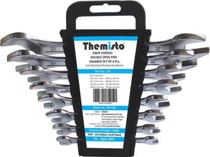 tHemiStO TH-T16 CRV Double Sided Open End Wrench