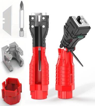 HAEZUR 18in1 Multifunctional Faucet and Sink Installer Plumbing Water Pipe Wrench Tool Wrench set Single Sided Pipe Wrench