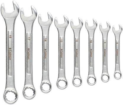 EASTMAN E- 2005 Combination Spanner, Recessed Panel, CRV Double Sided Combination Wrench