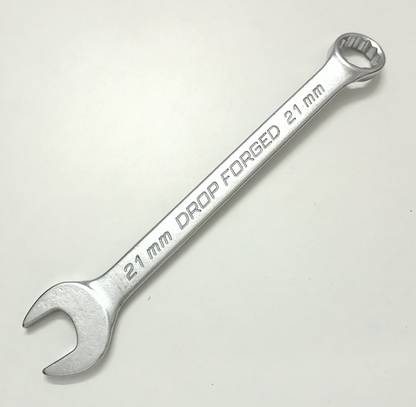 TOM 21 mm CRV Hardened and Tempered Double Sided Combination Wrench