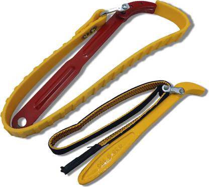 4MECH PK-FB+12" Belt Wrench, Professional Tool Double Sided Combination Wrench
