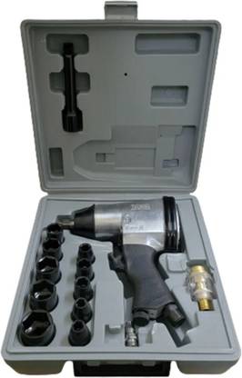 B K Jagan and Co Techno AIR Impact Wrench Kit 17-PC 1/2Inch Techno 17-PC 1/2 Inch Air Impact Wrench Kit Single Sided Socket Wrench