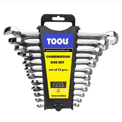 Shri Diamond STAINLESS STEEL WRENCH SET WRC Double Sided Combination Wrench