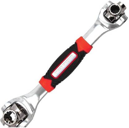 MOOZICO Socket Wrench 48-in-1 Universal Wrench Torx 360 Degree 6-Point Multifunction Socket Wrench 48-in-1 Universal Wrench Spanner Handy Wrench Spline Bolts Torx 360 Degree 6-Point Tiger Wrench Car Hand Tools Double Sided Rachet Wrench