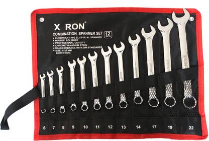 XRON 12 Pcs Xron Double Sided Combination Wrench