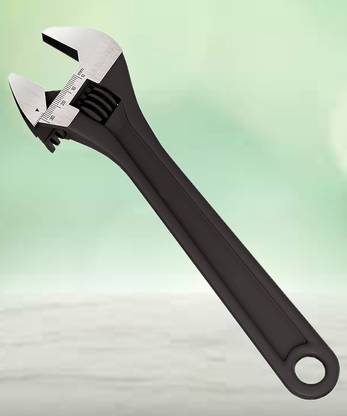 Aldeco Ergonomic 10” Adjustable Wrench – Slip-Resistant Handle Single Sided Open End Wrench