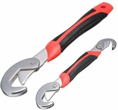 strodix Stainless Steel Socket Adjustable Universal Multi Function Wrench Spanner Set Tools Open End Tool Spanner 9Mm to 32 Mm Works Double Sided Pipe Wrench New Stainless Steel Socket Adjustable Universal Multi Function Wrench Spanner Set Tools Open End Tool Spanner 9Mm to 32 Mm Works Double Sided Pipe Wrench Double Sided Speed Wrench