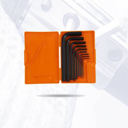 Hillgrove HGWRH1M1 9 Pcs HGAKS1M1 Full Hex Allen Key Kit Bolt Spanner L Shape Repair Tool HGWRH1M1 9 Pcs HGAKS1M1 Full Hex Allen Key Kit Bolt Spanner L Shape Repair Tool Single Sided Socket Wrench