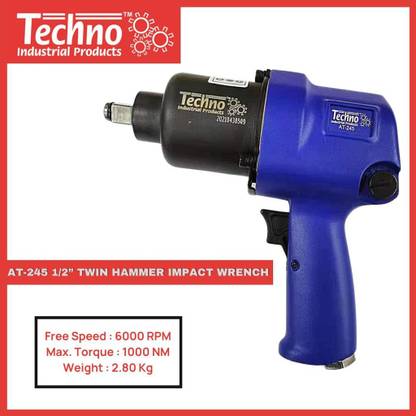 Sauran Techno AT 245 Twin Hammer Impact Wrench Single Sided Combination Wrench