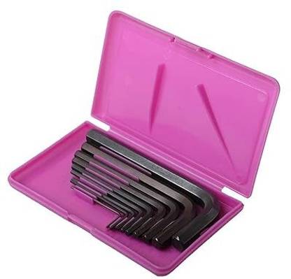 Implemental Allen Key Set L-Shape 1/16''-3/8'' Allen Universal Key 1/16–3/8 Inch L-Shape Universal Allen Key Set Single Sided Pipe Wrench