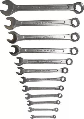 MODERNEHUB 12 pcs Combination Spanner Set Wrench Set/Spanner Tools kit for Home use 12 PCS Spanner Set Double Sided Combination Wrench Double Sided Combination Wrench