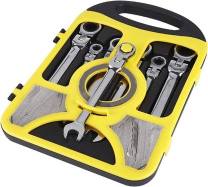 PYU ENJOY SHOPPING Ratchet Wrench Automatic Quick Labor Saving Dual Purpose Open Solid End | flexible design Box Wrench Double Sided Rachet Wrench