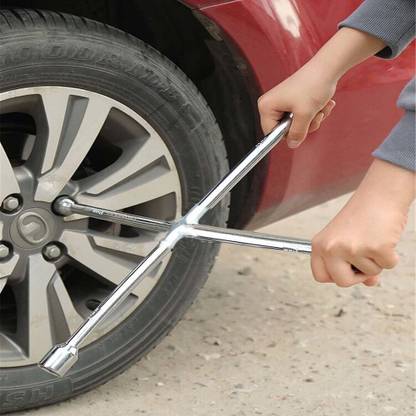 Volo Heavy Duty Four Way Wheel Spanner Double Sided Open End Wrench