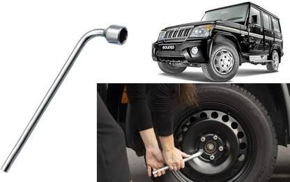SOAINAM 18mm Nut Car Metal Spanner 18mm Metal L-Shaped Car Wheel Nut Spanner Wrench for car home bi Single Sided L Type Wrench