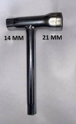 Tools India 14 X 21 Spark Plug Spanner Double Sided Pipe Wrench