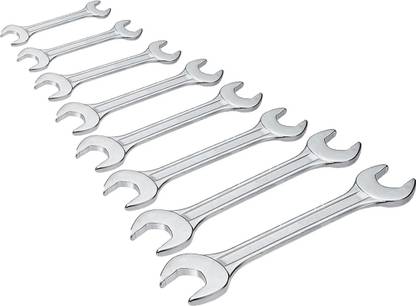 B K Jagan and Co Matte Finish Double Open End Spanner Key (chabbi Set ),(Set of 12) Matte Finish Double Open End Spanner Key Set (Set of 12) Double Sided Open End Wrench