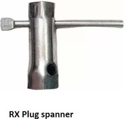 D'Mega Mart RX 135 RXG RXZ RX 100 Plug spanner 2 stroke plug spanner Single Sided Pipe Wrench