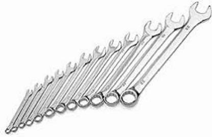 SERCUI 12 pcs Long Combination Spanner Set. Wrench Set/Spanner Set 12 PCS Spanner Set Double Sided Combination Wrench Double Sided Combination Wrench