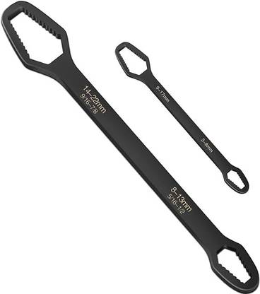 Birudmart Self-tightening Spanner for (Multicolor, 2PCS SET) Spanner Universal Self-Tightening Double-Head Torx Wrench Tool with Adjustable Double Sided Combination Wrench