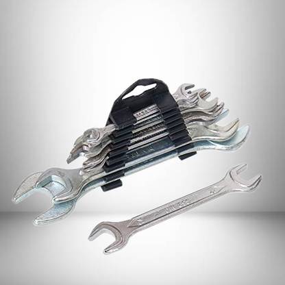 Aldeco 8PC Metric Spanner Set – Open & Ring End Wrenches Double Sided Open End Wrench