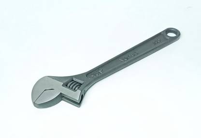 BALRAMA Heavy Duty Hardened 10 Inch Adjustable Phosphated Venus Single Sided Combination Wrench
